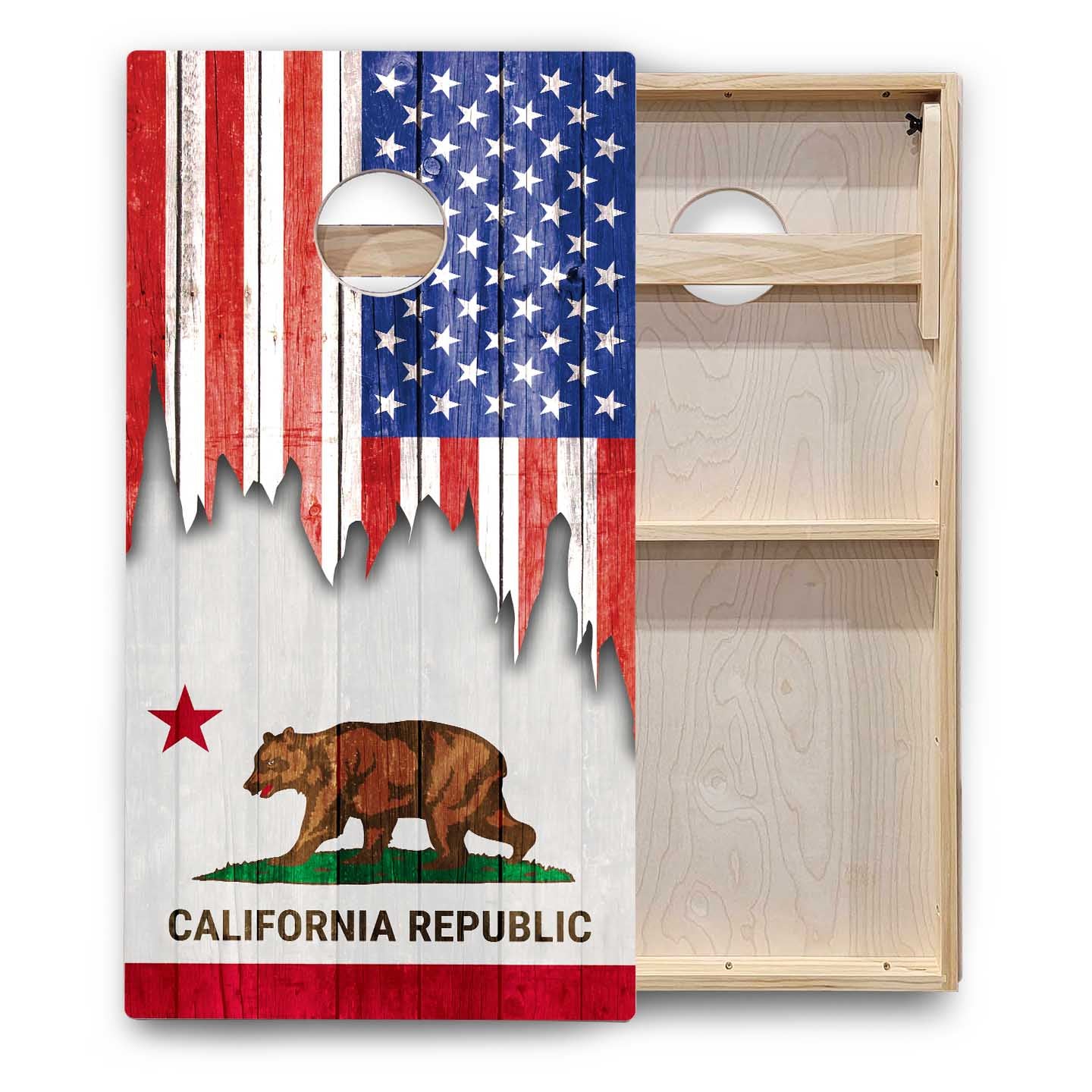 State Flags Alabama to Georgia Cornhole Boards - Backyard Series