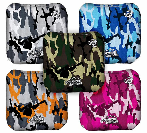 Dual Sided Recreational Cornhole Bags - Camouflage - Set of 8