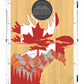 Canadian Moose Flag Leaf Bean Bag Toss Game by BAGGO