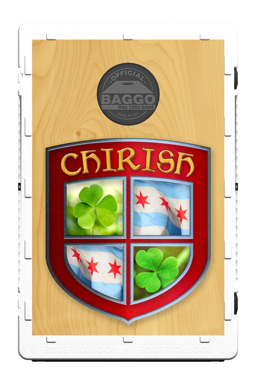 Chicago Chirish Crest Shield Bean Bag Toss Game by BAGGO