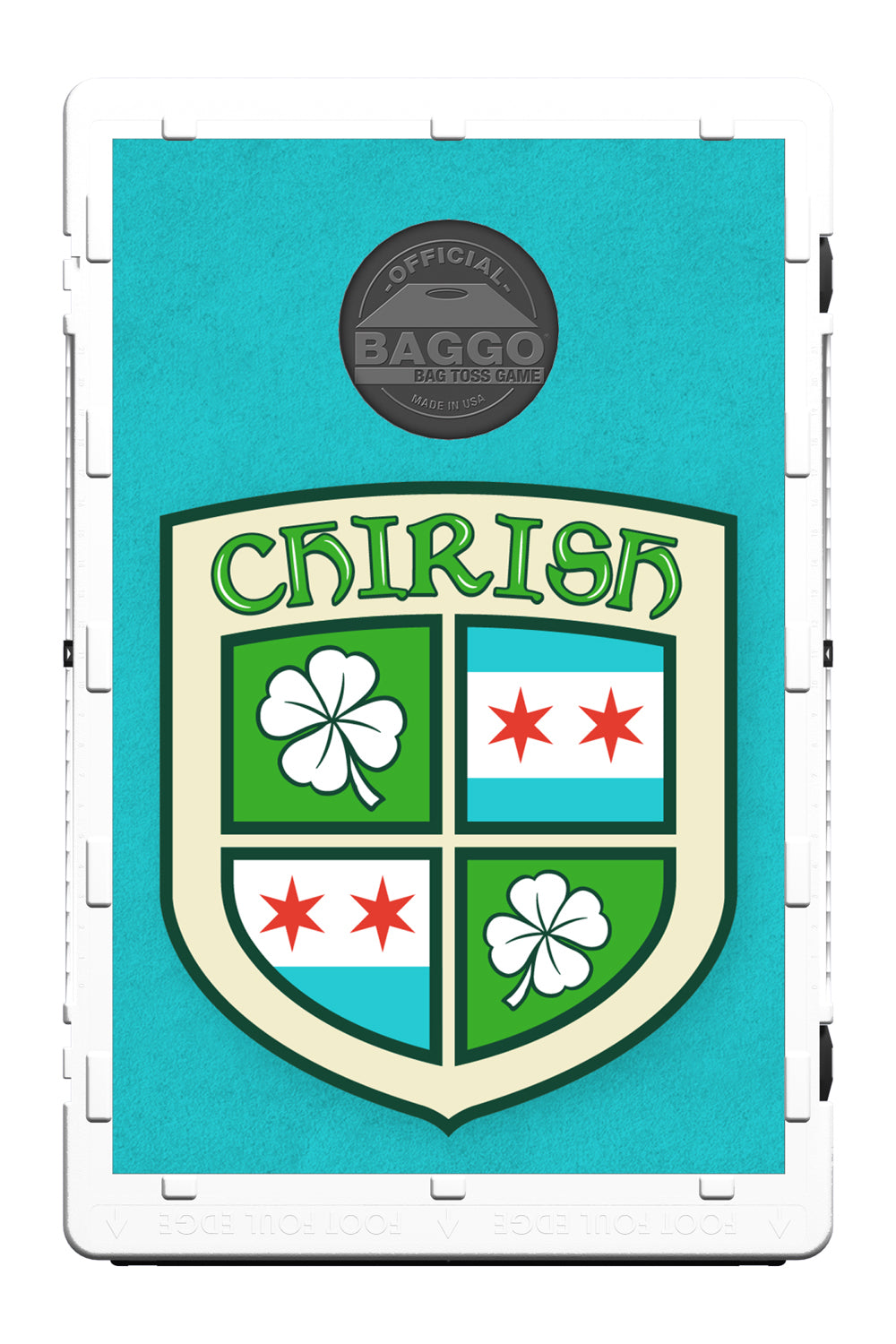 Chicago Chirish Crest Shield Bean Bag Toss Game by BAGGO