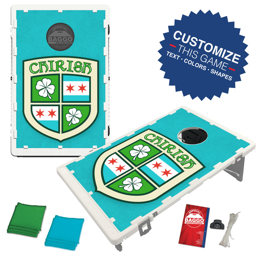 Chicago Chirish Crest Shield Bean Bag Toss Game by BAGGO