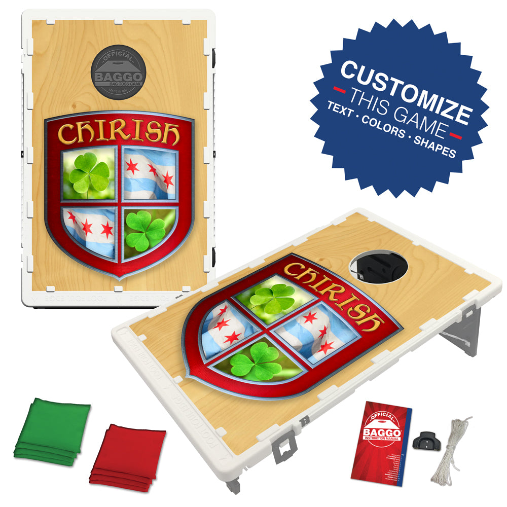 Chicago Chirish Crest Shield Bean Bag Toss Game by BAGGO