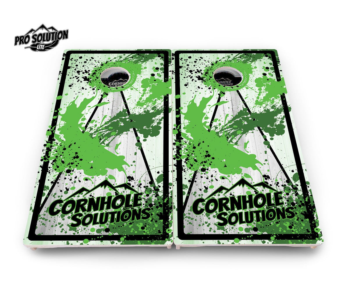 Paint Splatter CS Logo Cornhole Boards – Pro Lite or Pro Elite