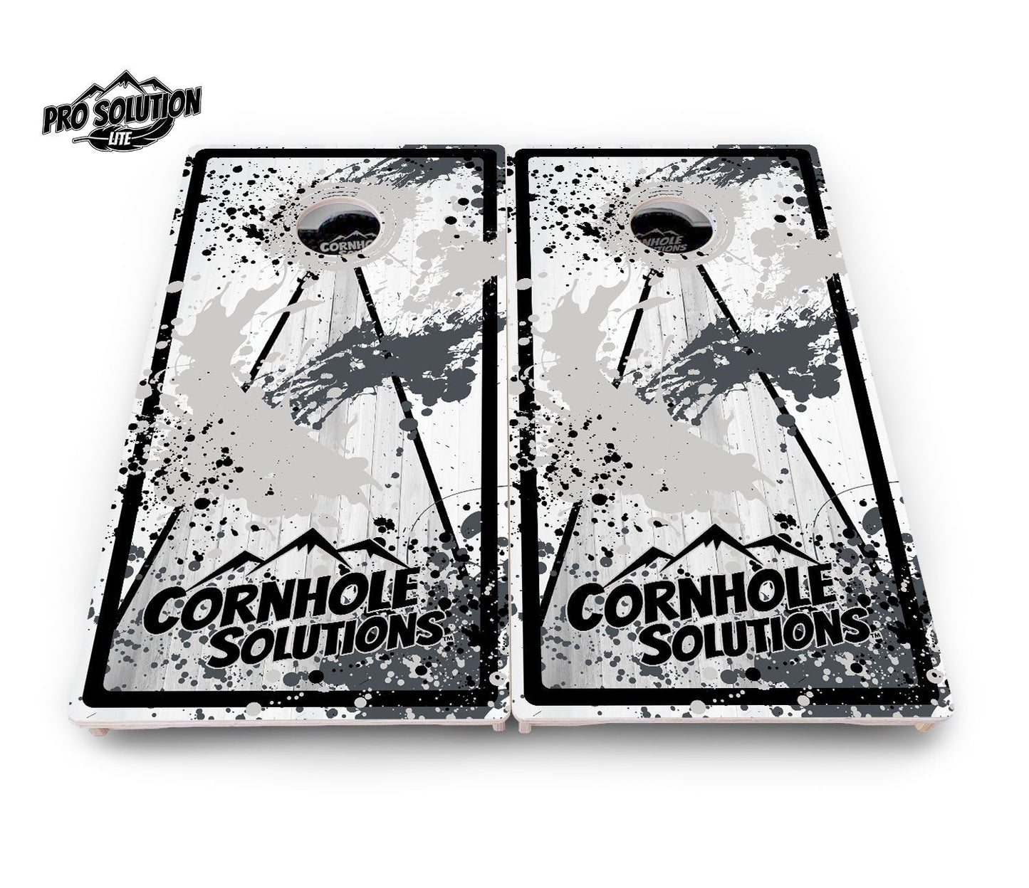 Paint Splatter CS Logo Cornhole Boards – Pro Lite or Pro Elite
