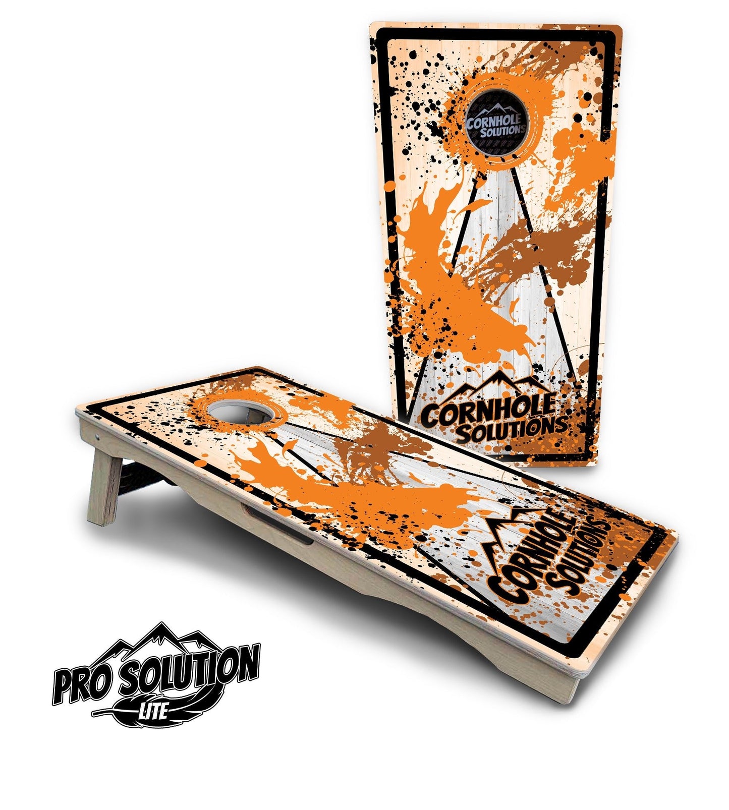 Paint Splatter CS Logo Cornhole Boards – Pro Lite or Pro Elite
