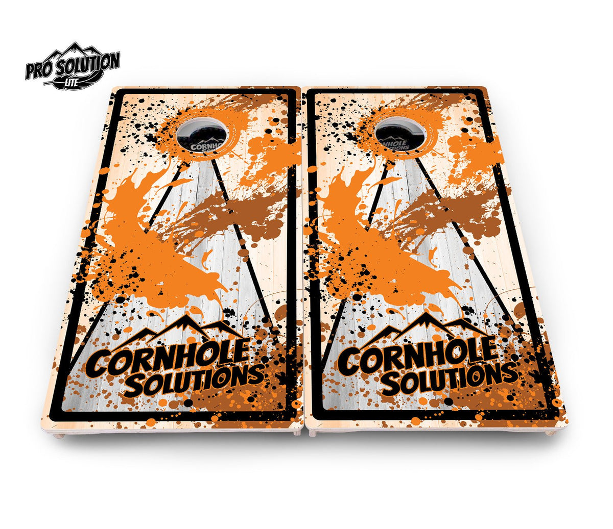 Paint Splatter CS Logo Cornhole Boards – Pro Lite or Pro Elite