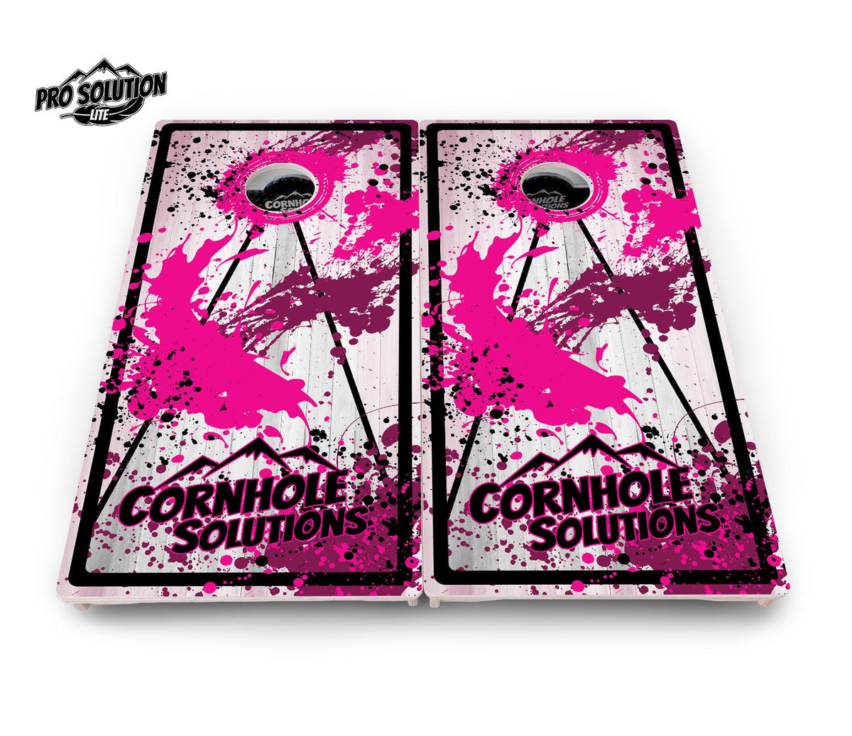Paint Splatter CS Logo Cornhole Boards – Pro Lite or Pro Elite