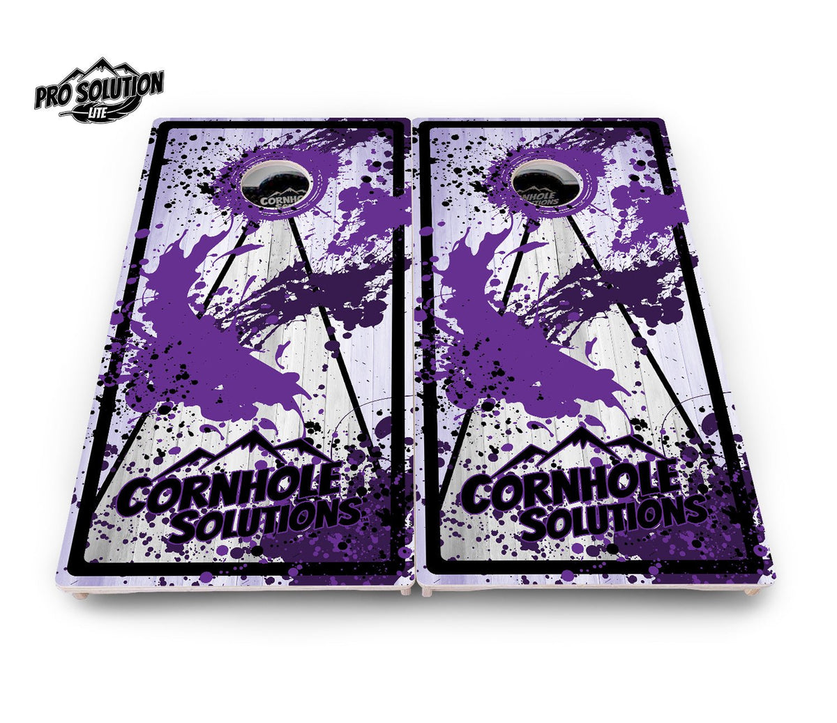 Paint Splatter CS Logo Cornhole Boards – Pro Lite or Pro Elite