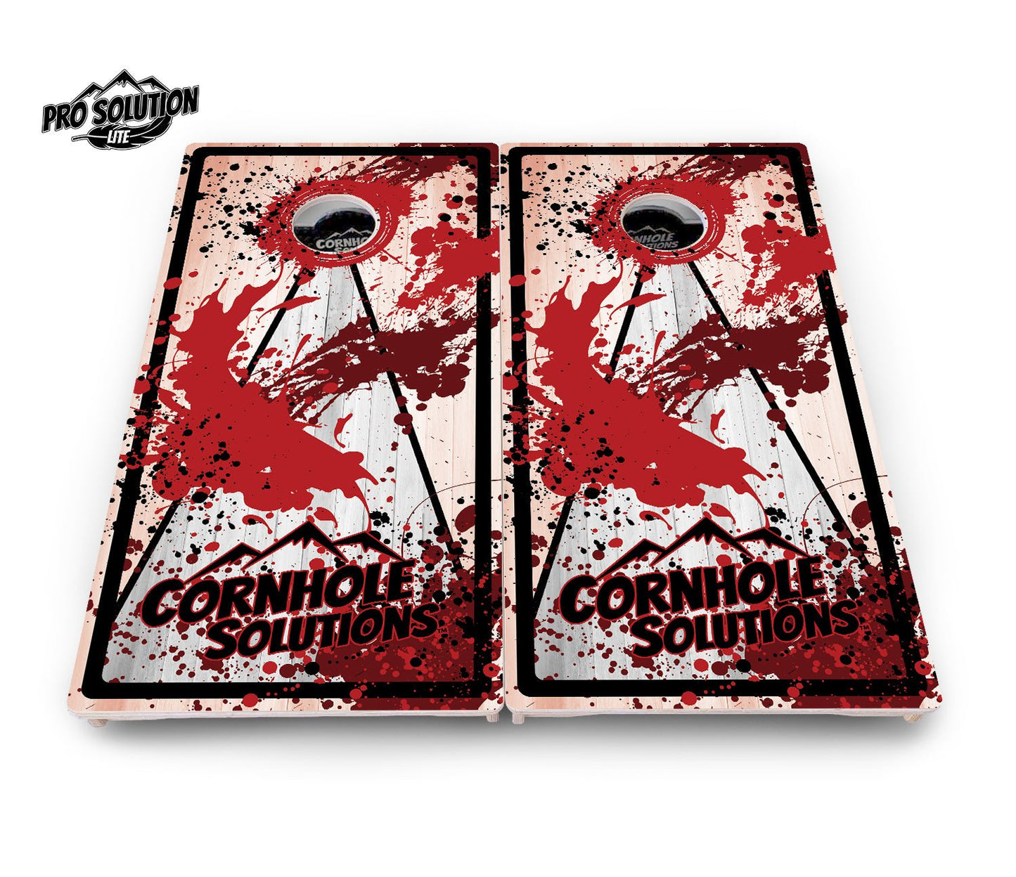 Paint Splatter CS Logo Cornhole Boards – Pro Lite or Pro Elite