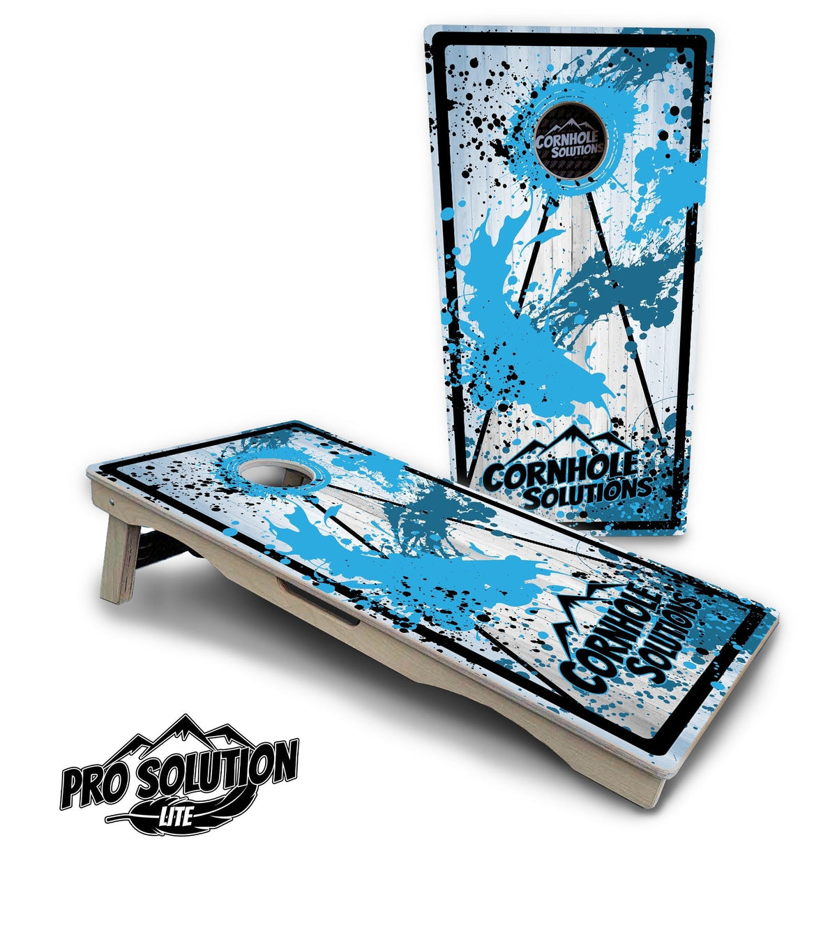 Paint Splatter CS Logo Cornhole Boards – Pro Lite or Pro Elite
