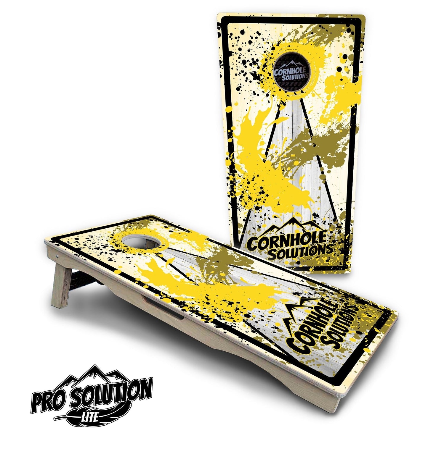 Paint Splatter CS Logo Cornhole Boards – Pro Lite or Pro Elite