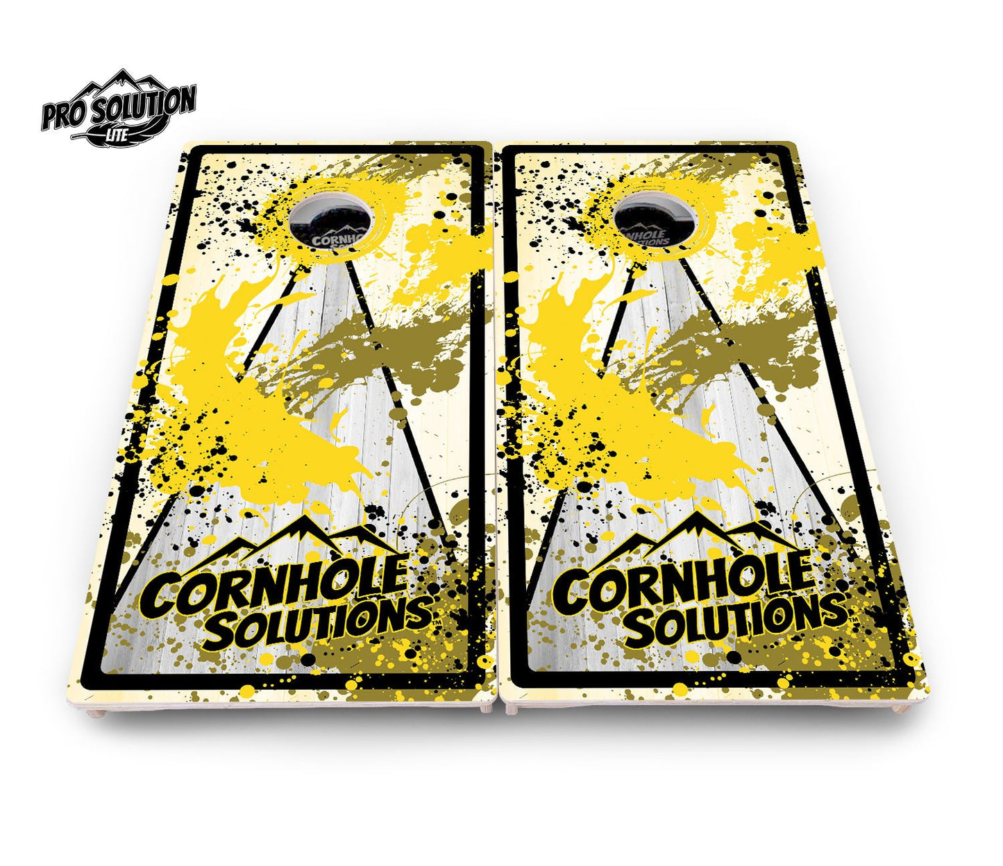 Paint Splatter CS Logo Cornhole Boards – Pro Lite or Pro Elite