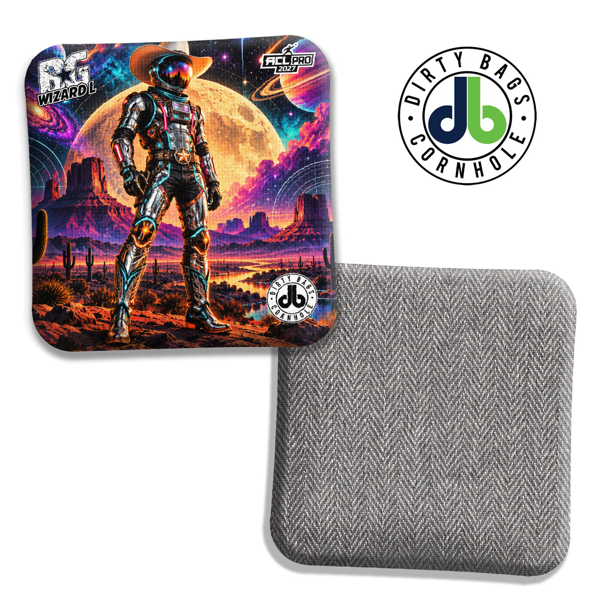 BG Cosmic Cowboy cornhole bags