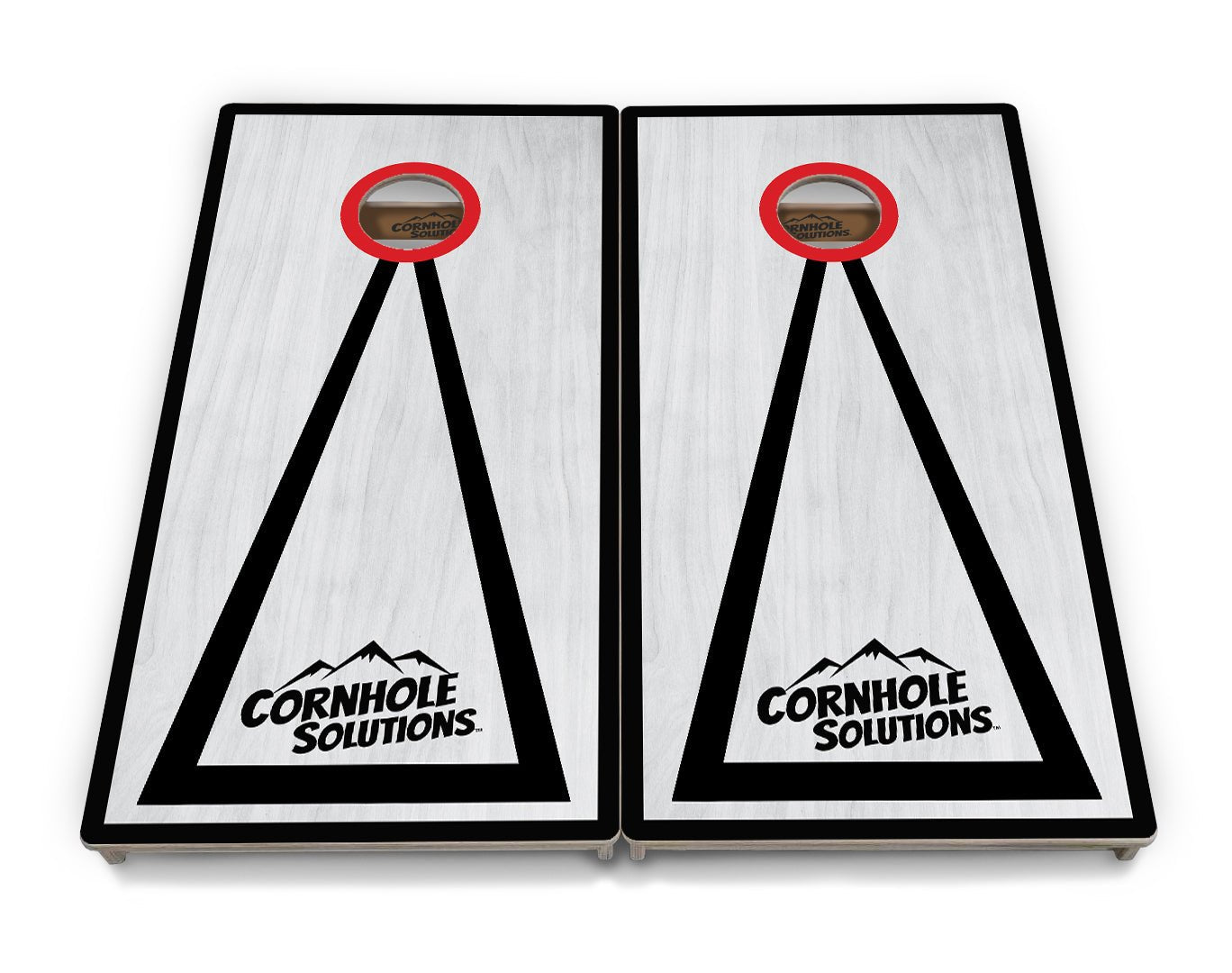 Grey Wash Hole Ring Cornhole Boards – Tournament Series