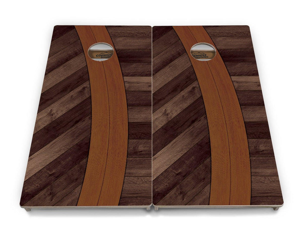 Curved Herringbone Cornhole Boards – Tournament Series