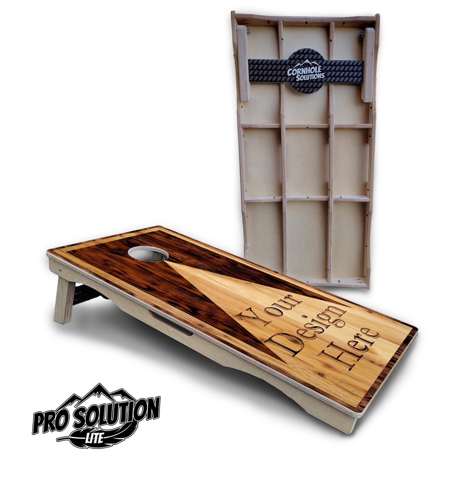 Custom Wooden Triangle Cornhole Boards - Pro Series - Pro Lite or Pro Elite