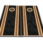 Tournament Quality Cornhole Boards - Dark Wood Stripes