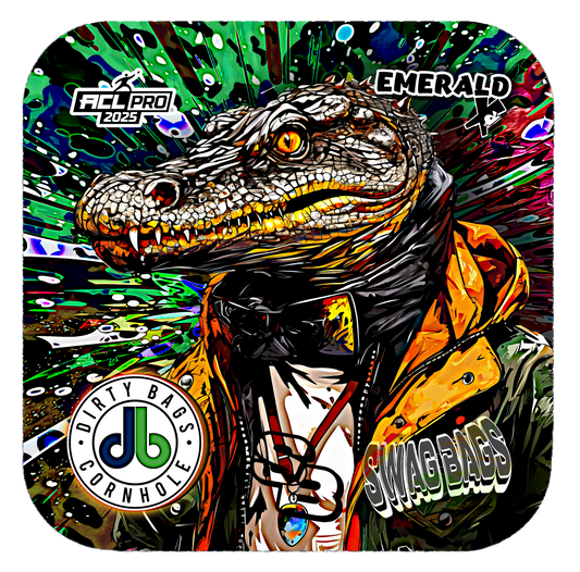 Swag Bags Cornhole - (db) Dirty Bags - EMERALD XR