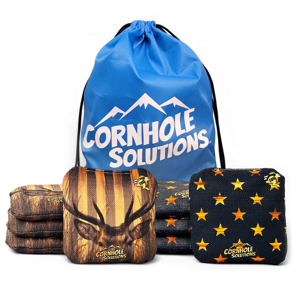 Pro Style REC Cornhole Bags – Regulation 6"x6" – Full Set of 8 (Pick 2 Colors)
