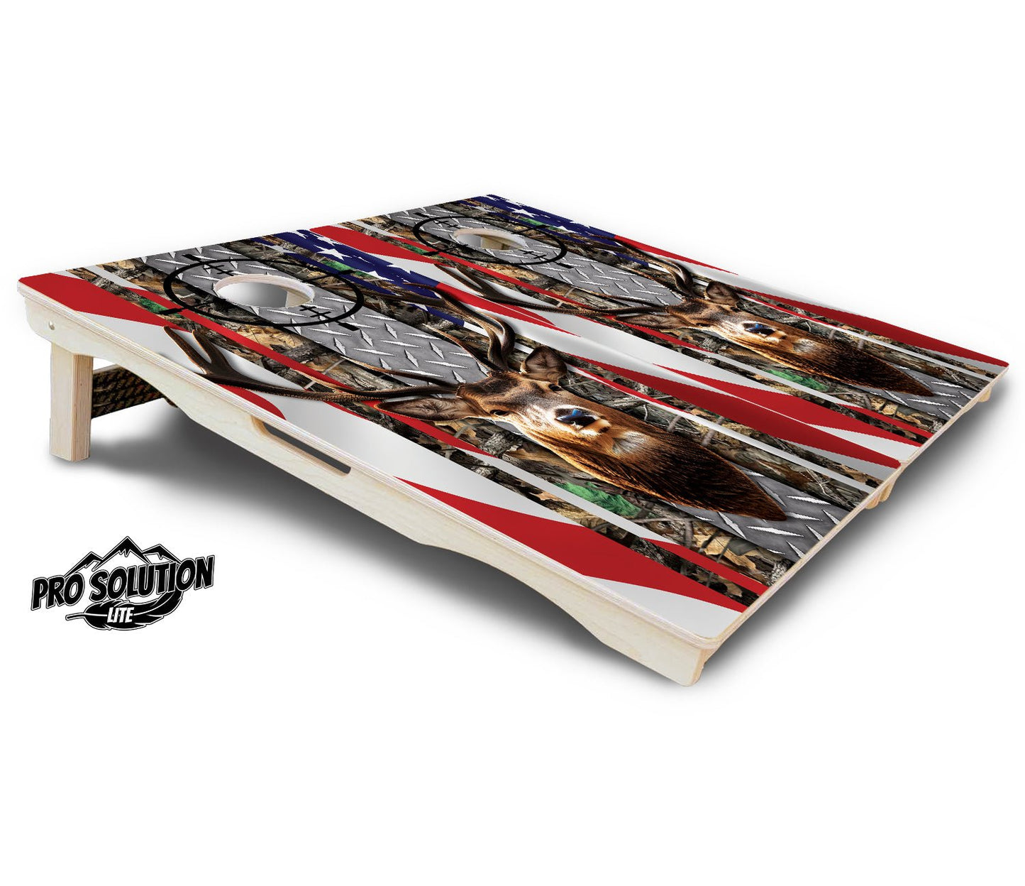 Scope Deer & Fish Flag Cornhole Boards – Pro Lite or Pro Elite
