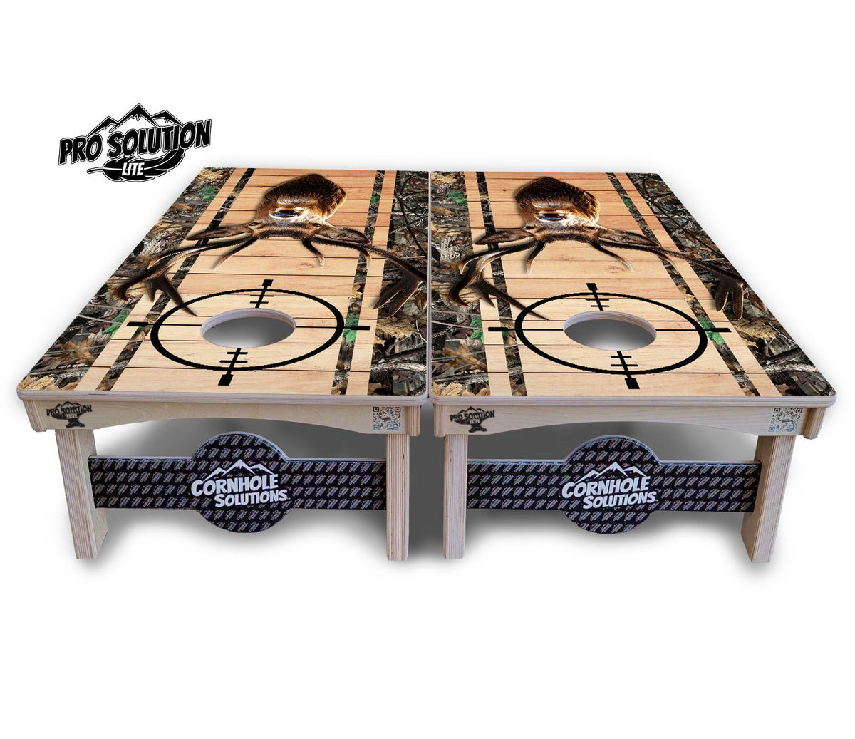 Scope Camo Deer & Fish Cornhole Boards – Pro Lite or Pro Elite
