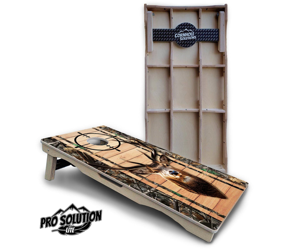 Scope Camo Deer & Fish Cornhole Boards – Pro Lite or Pro Elite