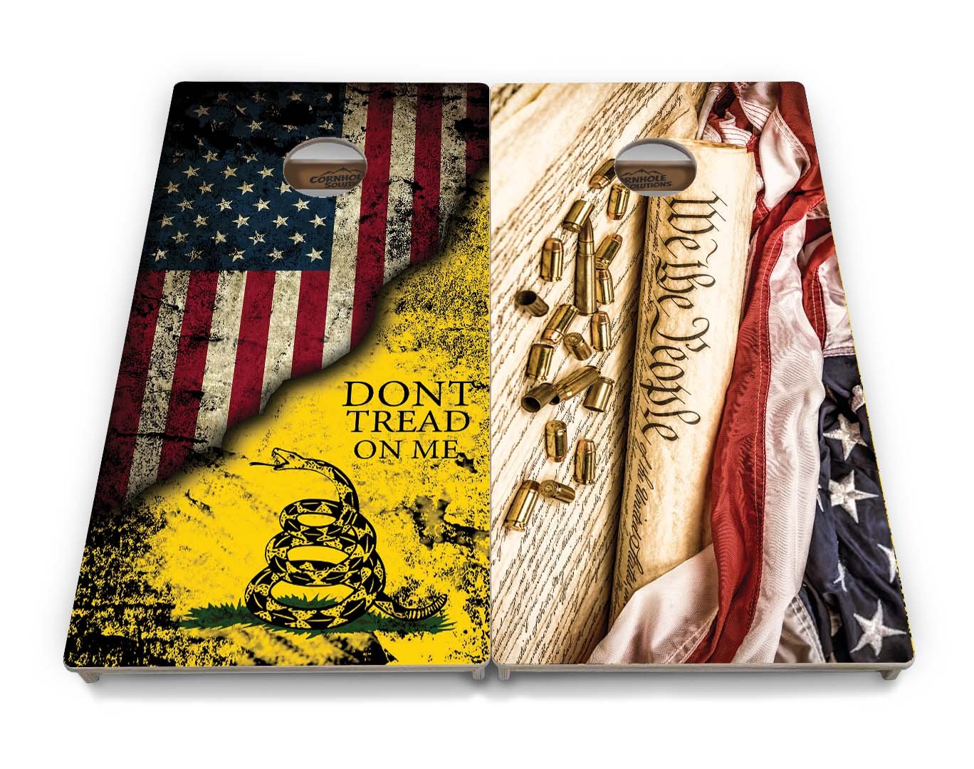 Don’t Tread on Me / We the People Cornhole Boards – Tournament Series