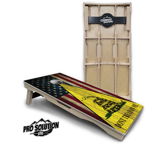 DTOM Rustic Triangle Cornhole Boards - Pro Solution Lite Series
