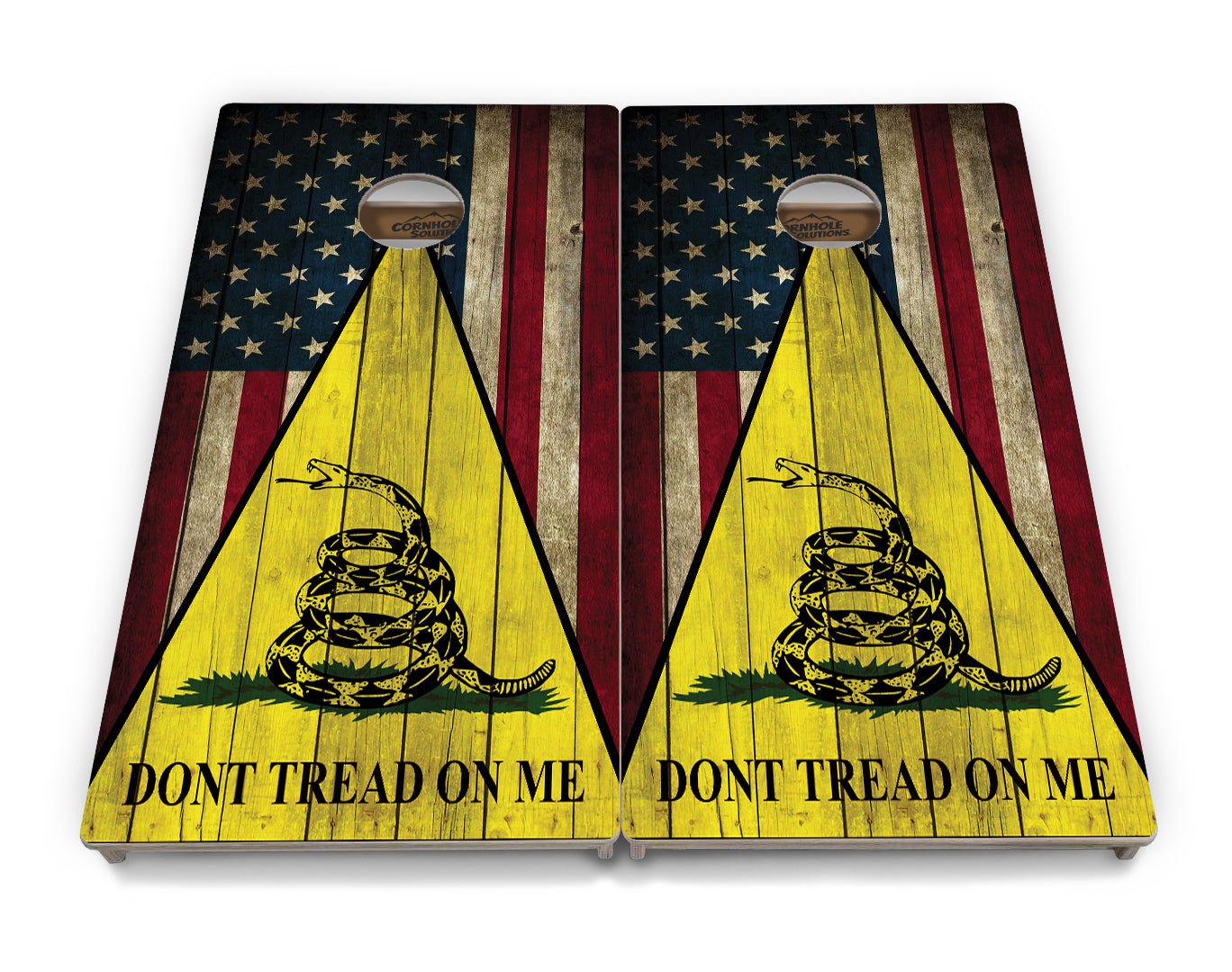 DTOM Rustic Triangle Cornhole Boards - Professional Tournament Series