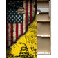 Quick Ship Cornhole Boards - Don't Tread On Me Design
