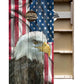 Quick Ship Cornhole Boards - Faded Flag and Eagle Design