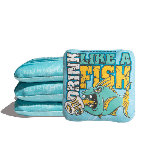 Drink Like A Fish Bags - 6 Inch Official Pro Cornhole Bags