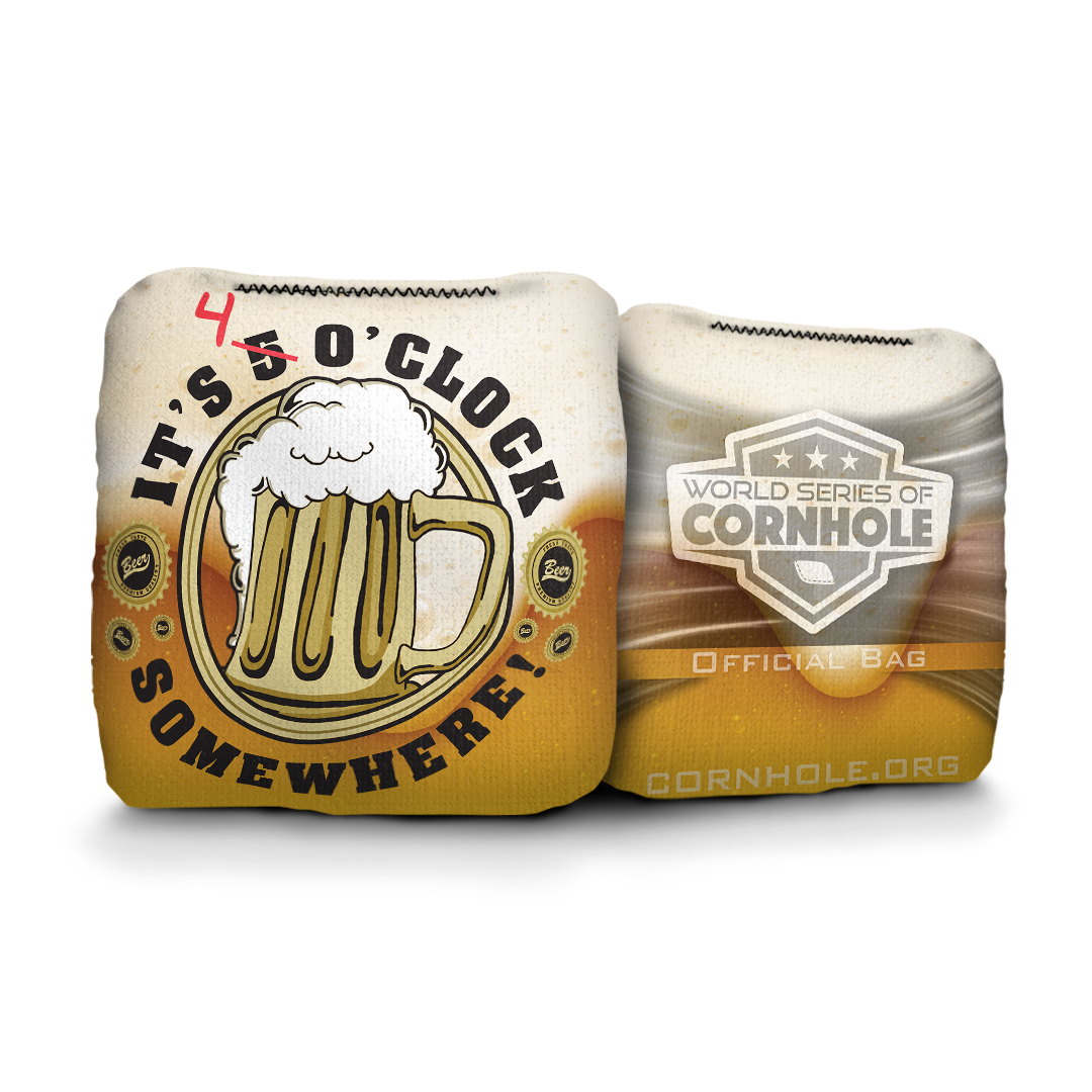 4 o'clock Somewhere - 6 Inch Official Pro Cornhole Bags