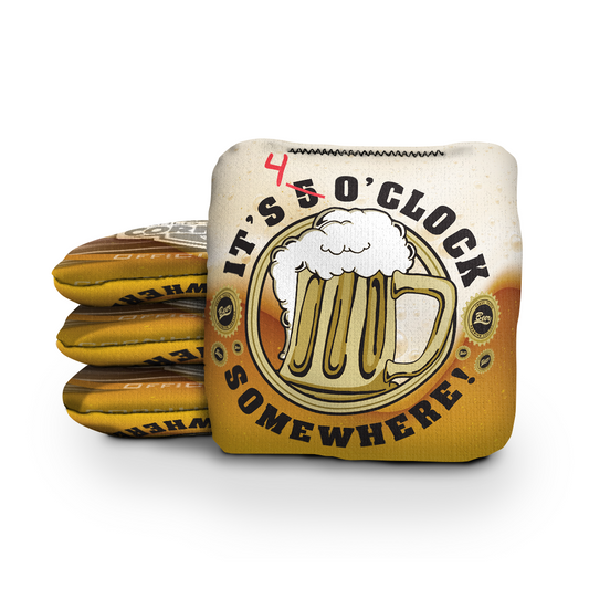 4 o'clock Somewhere - 6 Inch Official Pro Cornhole Bags