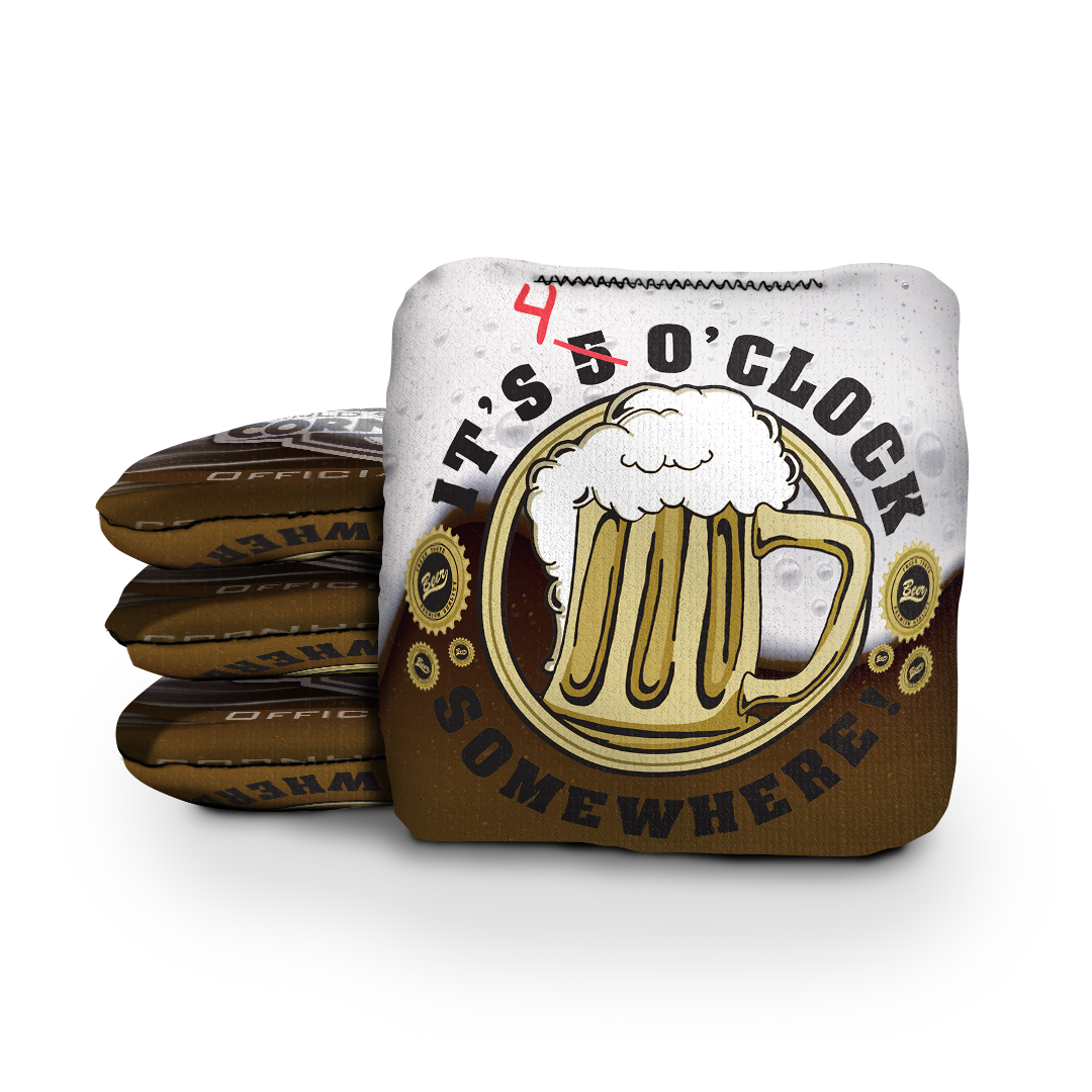 4 o'clock Somewhere - 6 Inch Official Pro Cornhole Bags