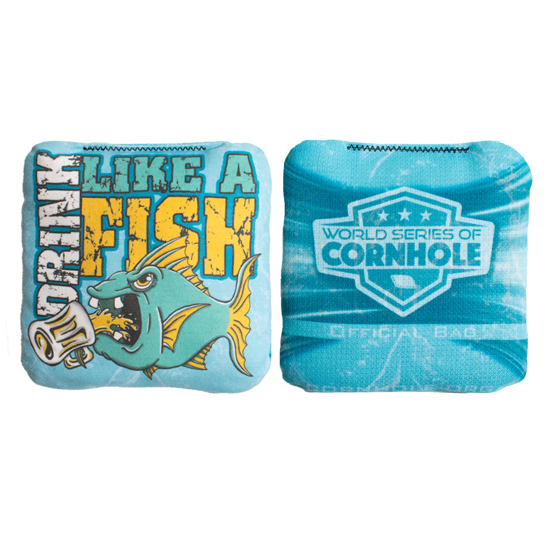 Drink Like A Fish Bags - 6 Inch Official Pro Cornhole Bags