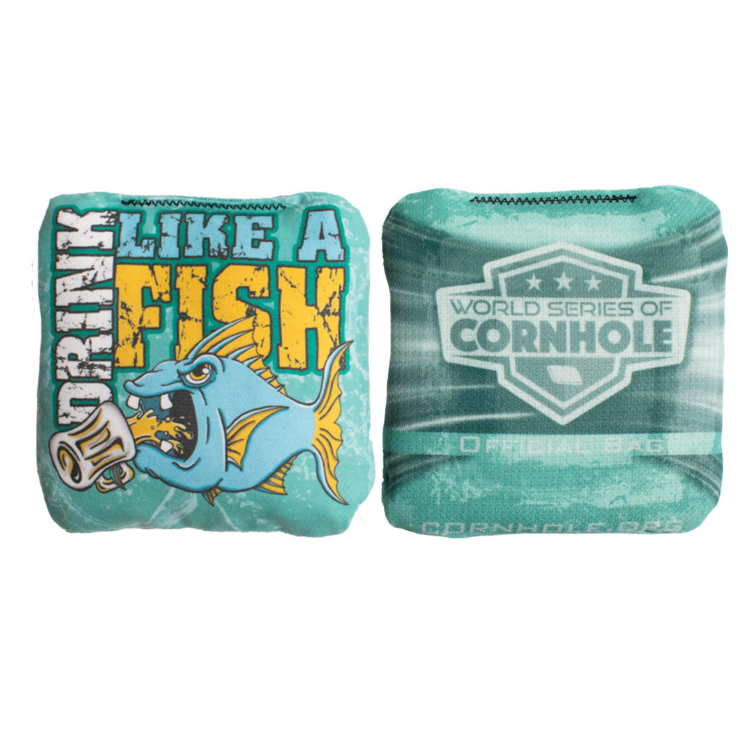 Drink Like A Fish Bags - 6 Inch Official Pro Cornhole Bags
