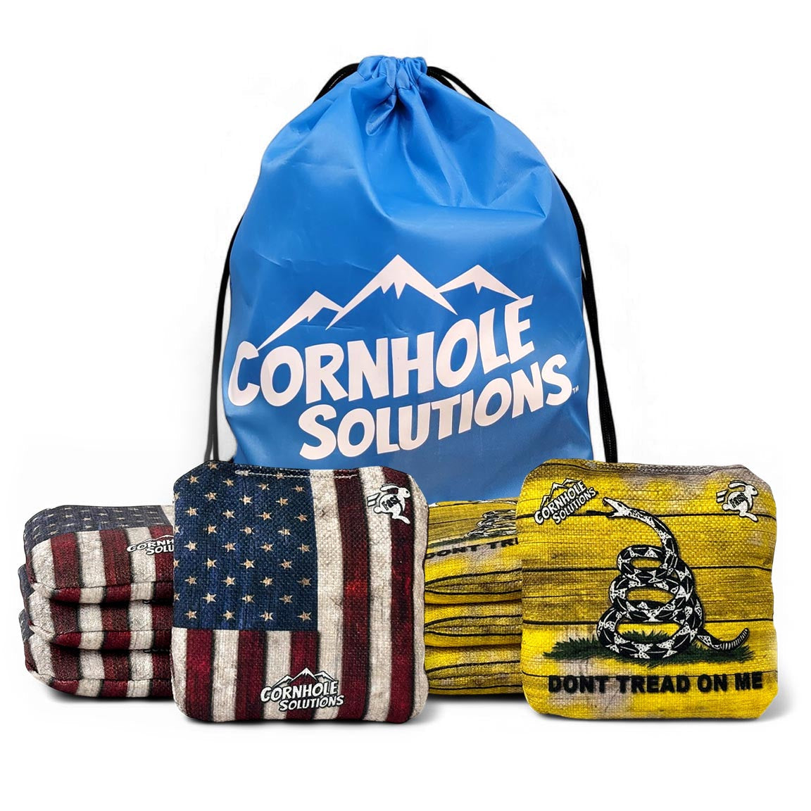 Pro Style REC Cornhole Bags – Regulation 6"x6" – Full Set of 8 (Pick 2 Colors)