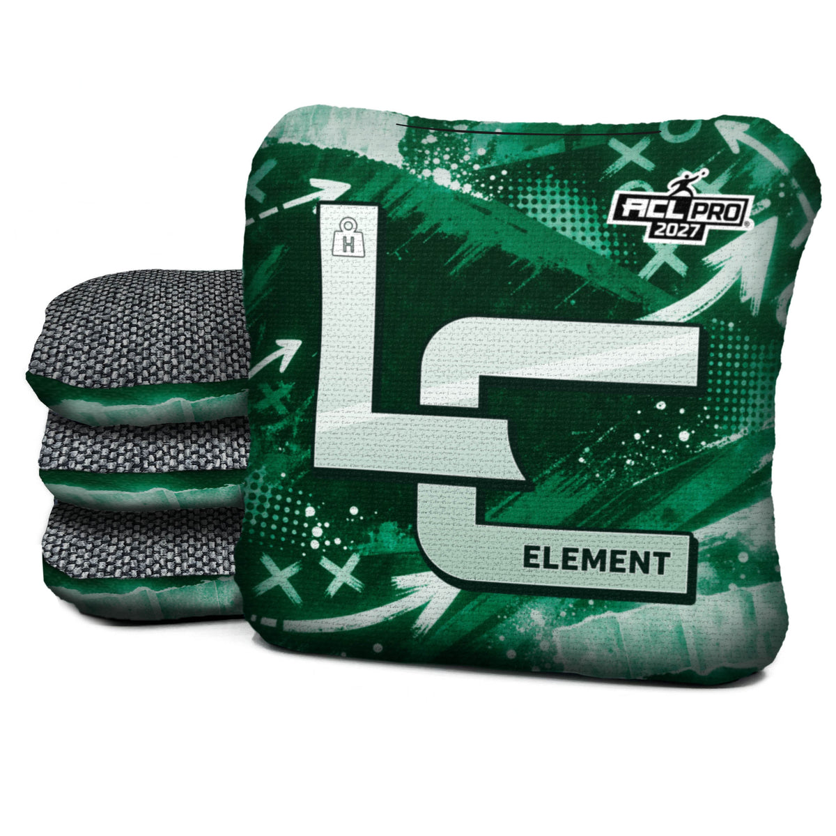 New York - Green Football Cornhole Bags - Set of 4 | Logic Cornhole