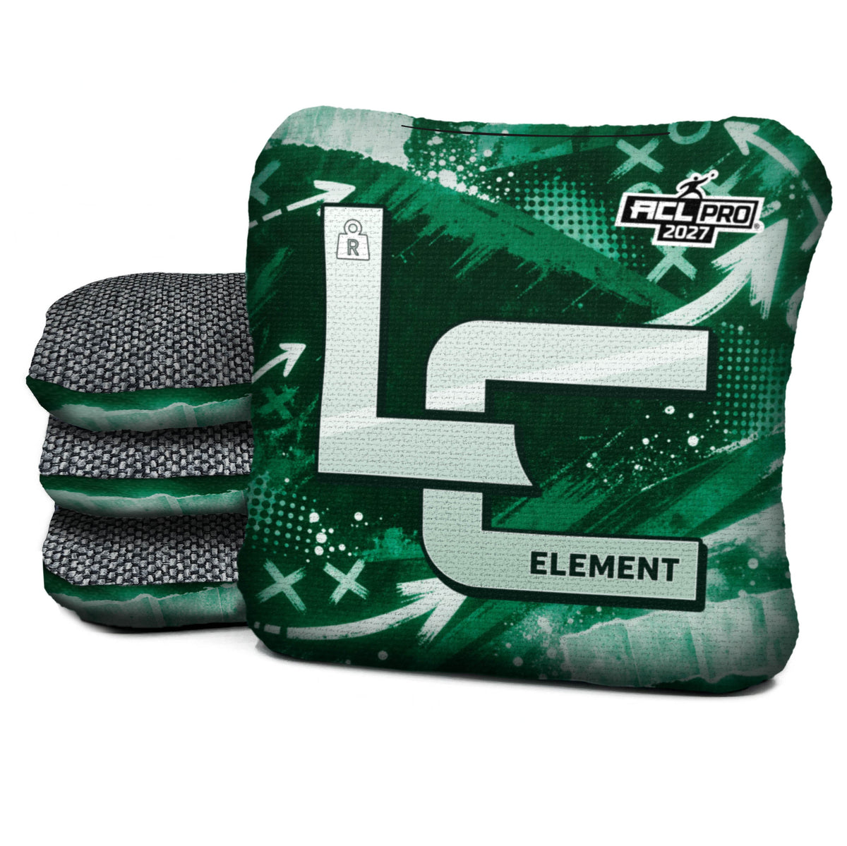 New York - Green Football Cornhole Bags - Set of 4 | Logic Cornhole