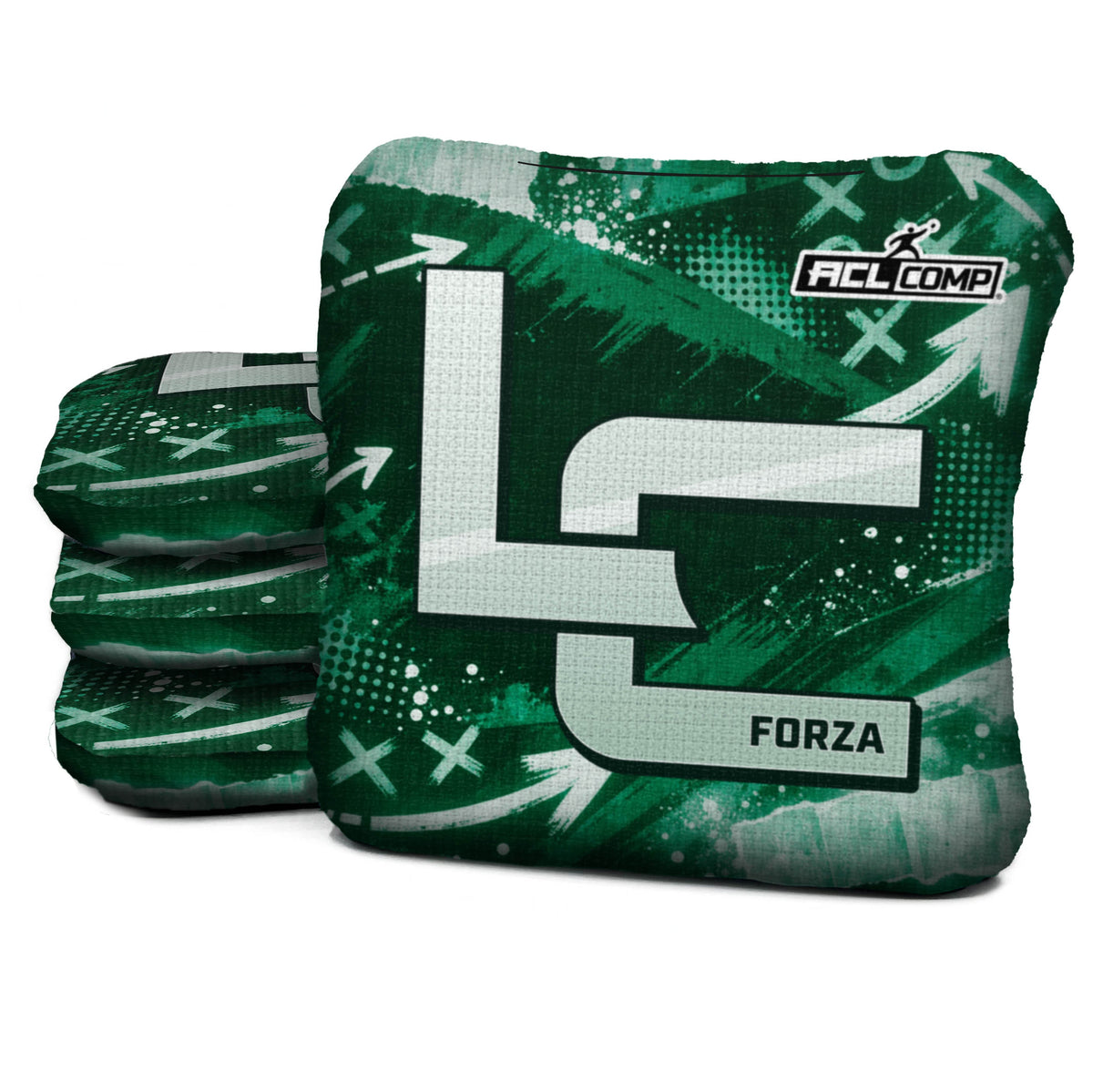 New York - Green Football Cornhole Bags - Set of 4 | Logic Cornhole