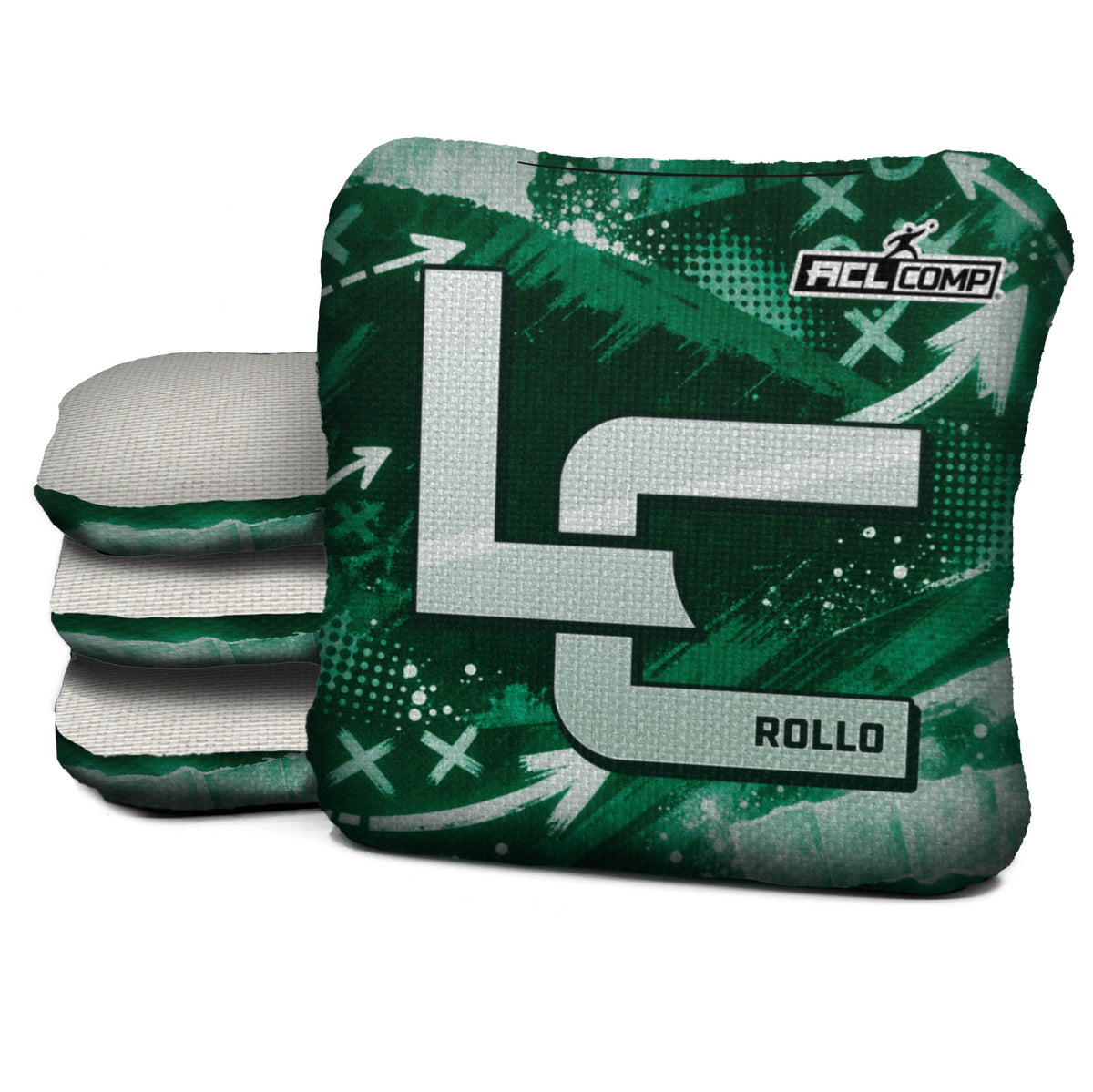 New York - Green Football Cornhole Bags - Set of 4 | Logic Cornhole