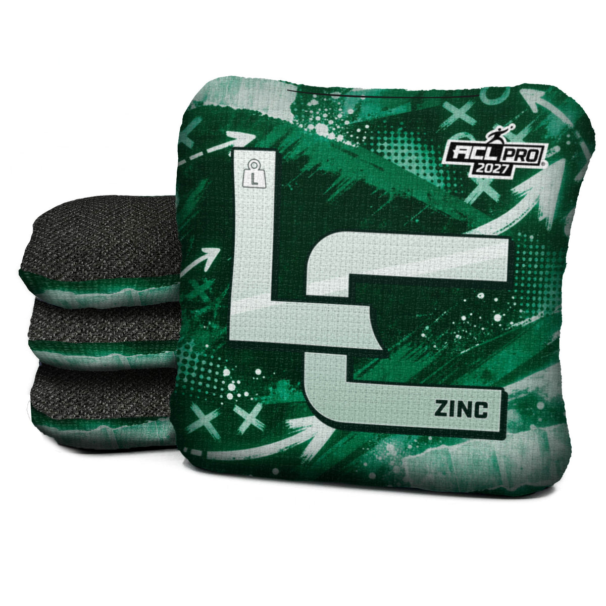 New York - Green Football Cornhole Bags - Set of 4 | Logic Cornhole