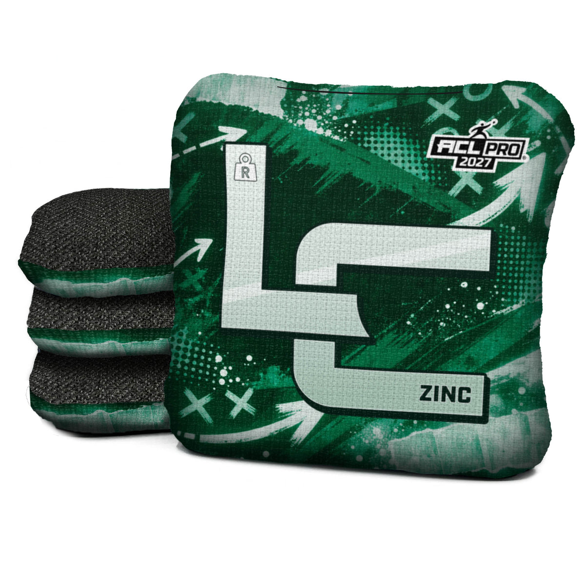 New York - Green Football Cornhole Bags - Set of 4 | Logic Cornhole