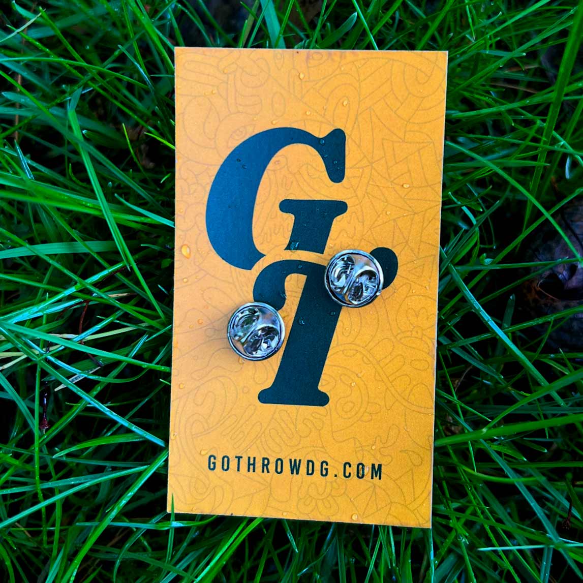 Go Throw Stacked Logo Disc Golf Pin - Thumbnail 2