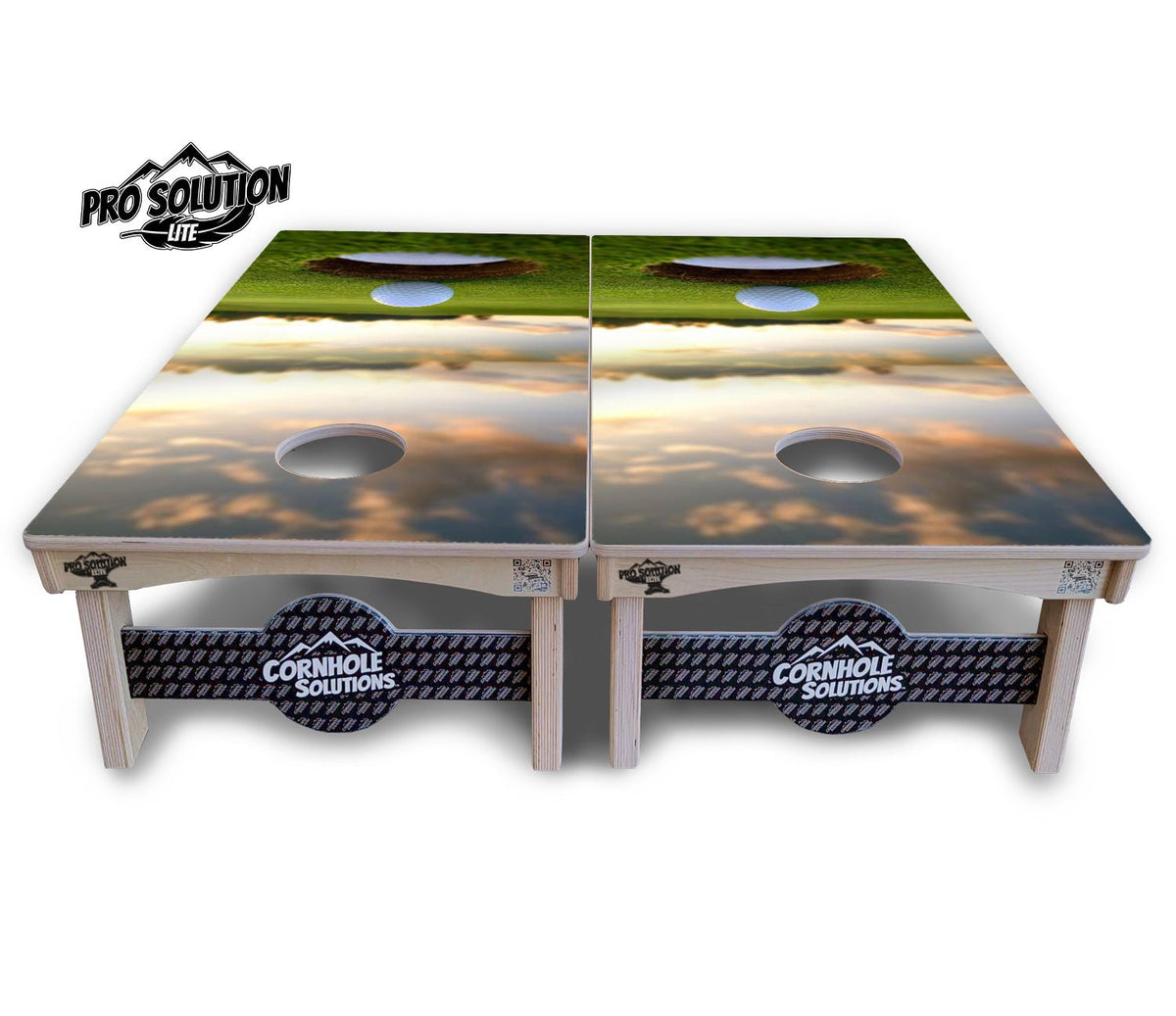 Golf Sunset Cornhole Boards – Pro Lite or Pro Elite
