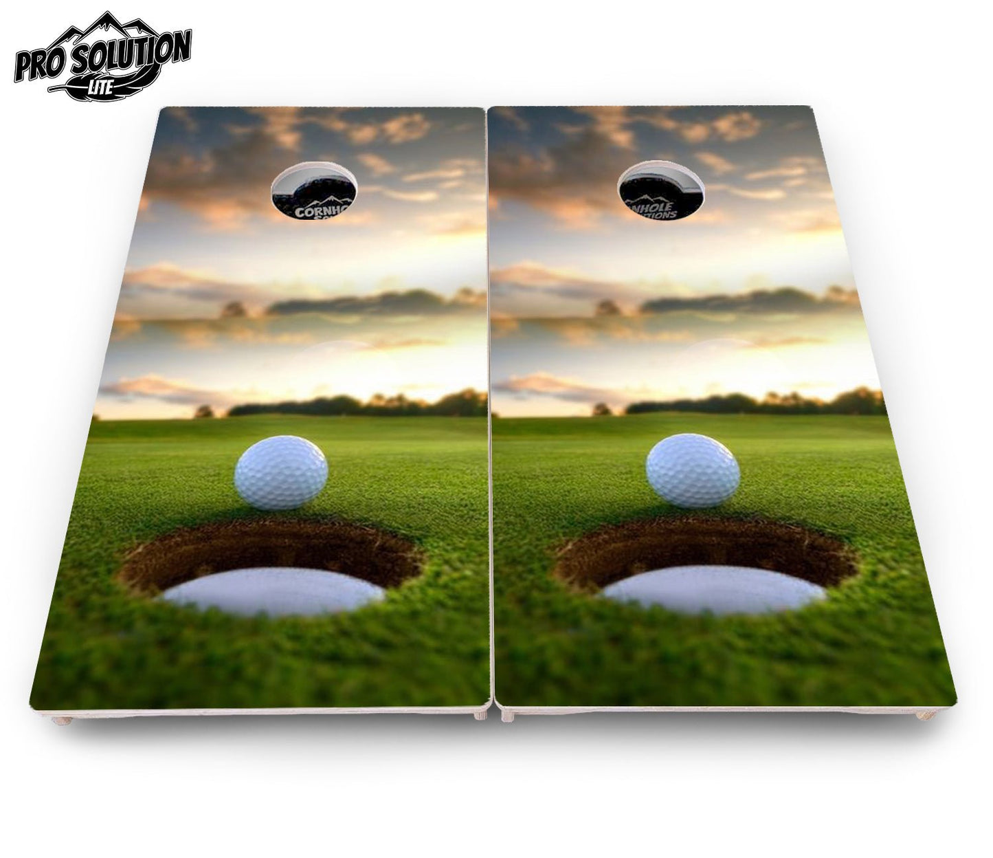 Golf Sunset Cornhole Boards – Pro Lite or Pro Elite