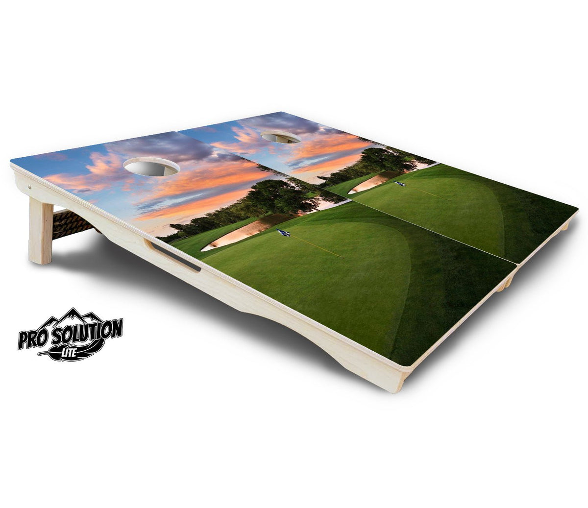 Golf Sunset Cornhole Boards – Pro Lite or Pro Elite