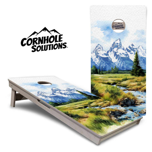 National Parks Cornhole Boards - Professional Tournament Series - Grand Tetons